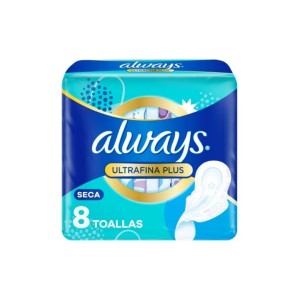 ALWAYS TOALLITAS NORMAL C/ALAS x 8u
